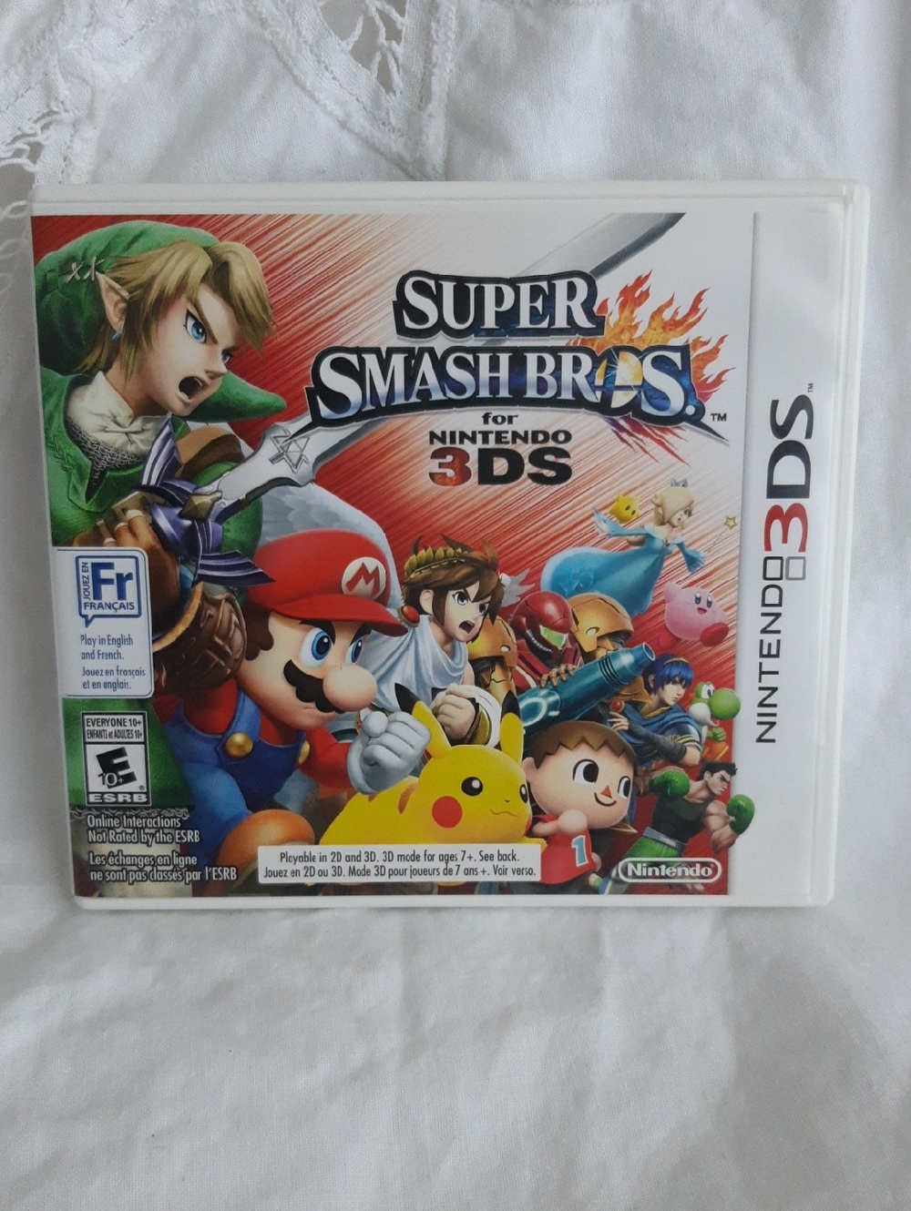 Nintendo Super Smash Bros. for Nintendo 3DS - White Case with Colorful Cover Art